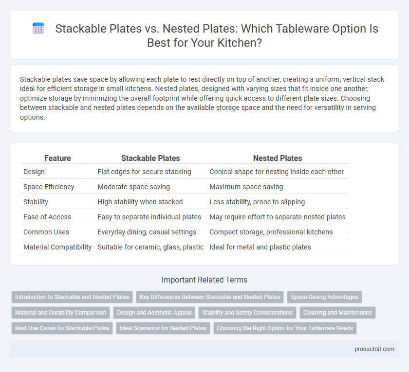 Stackable Plates vs. Nested Plates: Which Tableware Option Is Best for Your Kitchen?