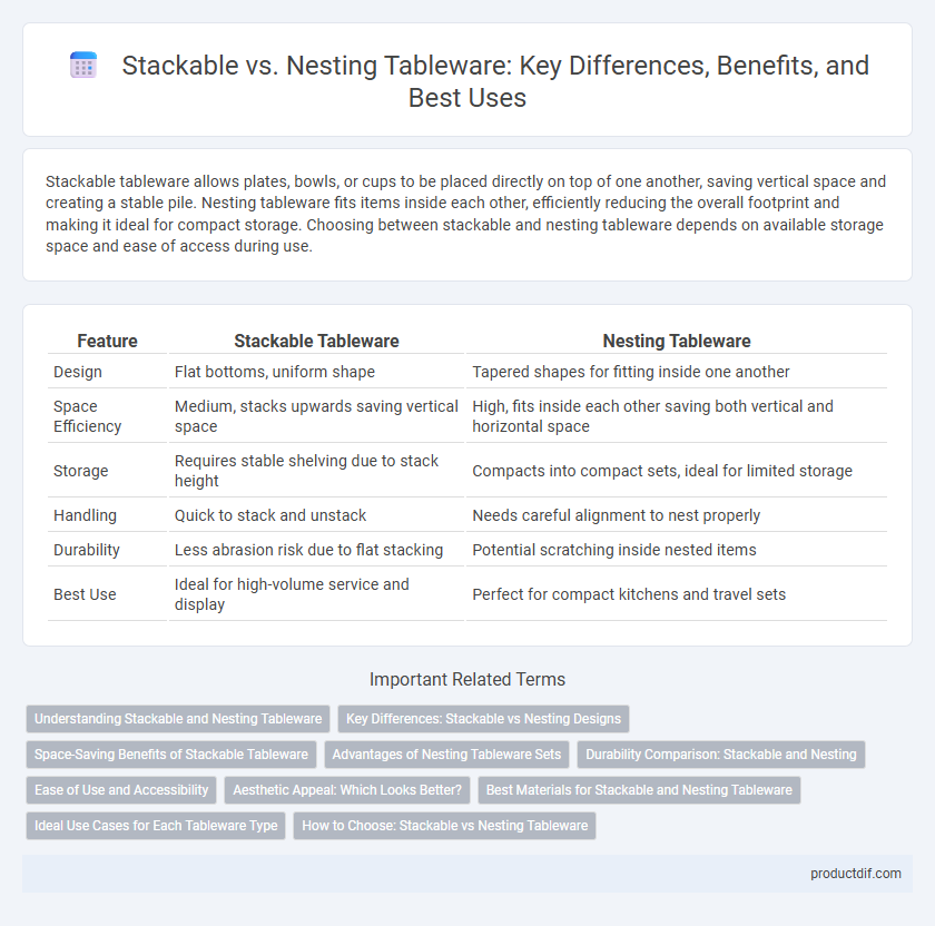 Stackable vs. Nesting Tableware: Key Differences, Benefits, and Best Uses