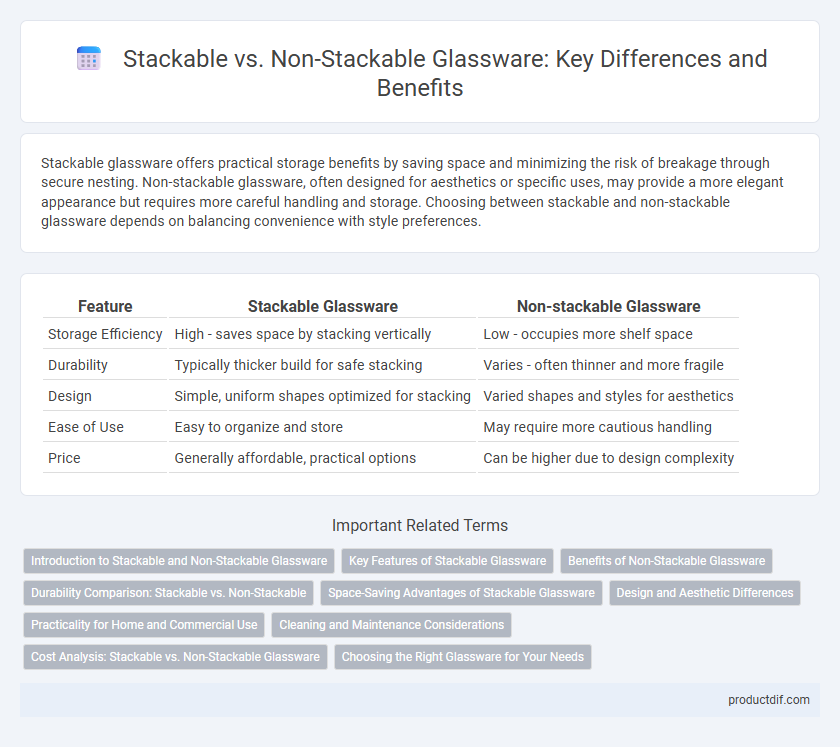 Stackable vs. Non-Stackable Glassware: Key Differences and Benefits