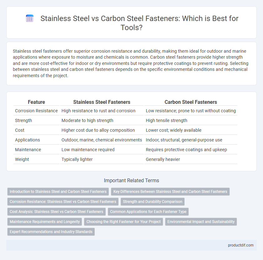 Stainless Steel vs Carbon Steel Fasteners: Which is Best for Tools?