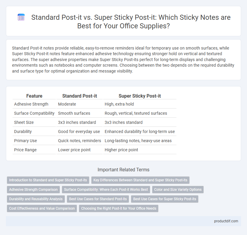 Standard Post-it vs. Super Sticky Post-it: Which Sticky Notes are Best for Your Office Supplies?