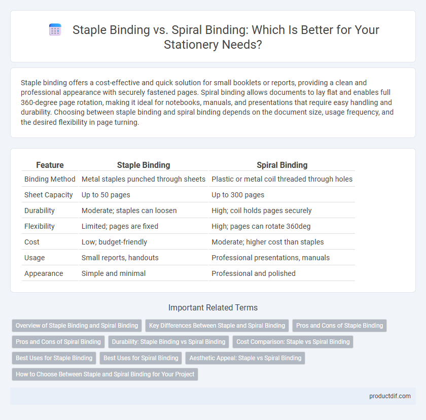 Staple Binding vs. Spiral Binding: Which Is Better for Your Stationery Needs?