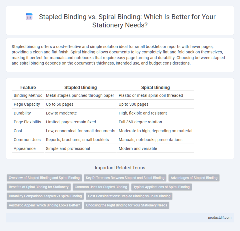 Stapled Binding vs. Spiral Binding: Which Is Better for Your Stationery Needs?