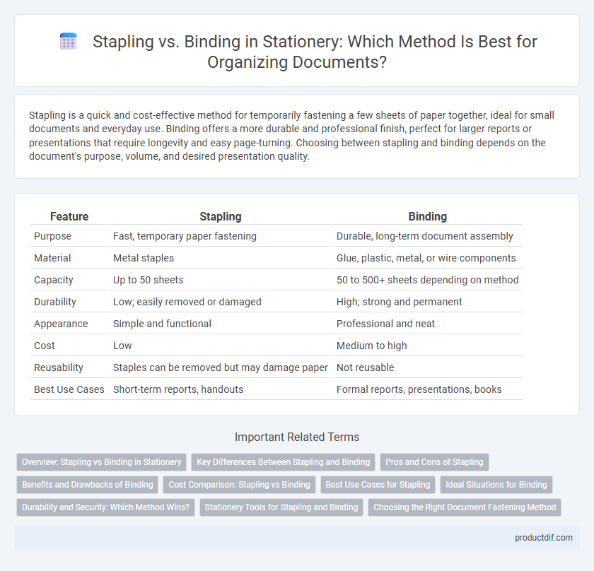 Stapling vs. Binding in Stationery: Which Method Is Best for Organizing Documents?