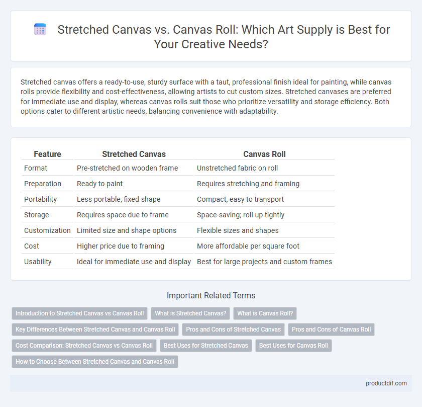 Stretched Canvas vs. Canvas Roll: Which Art Supply is Best for Your Creative Needs?