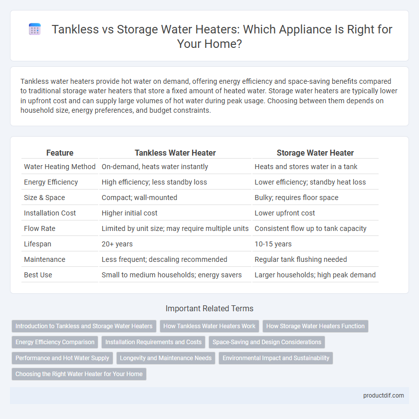 Tankless vs Storage Water Heaters: Which Appliance Is Right for Your Home?