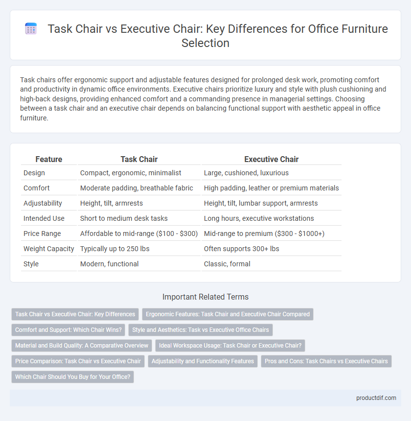 Task Chair vs Executive Chair: Key Differences for Office Furniture Selection