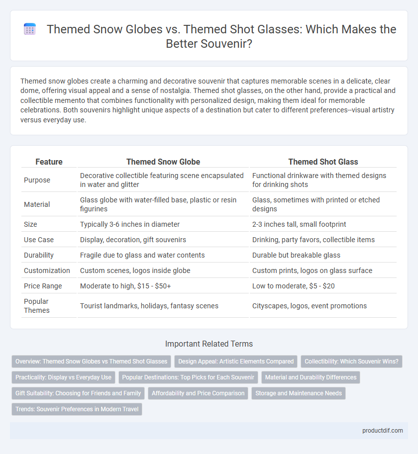 Themed Snow Globes vs. Themed Shot Glasses: Which Makes the Better Souvenir?
