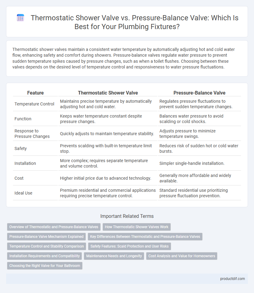 Thermostatic Shower Valve vs. Pressure-Balance Valve: Which Is Best for Your Plumbing Fixtures?
