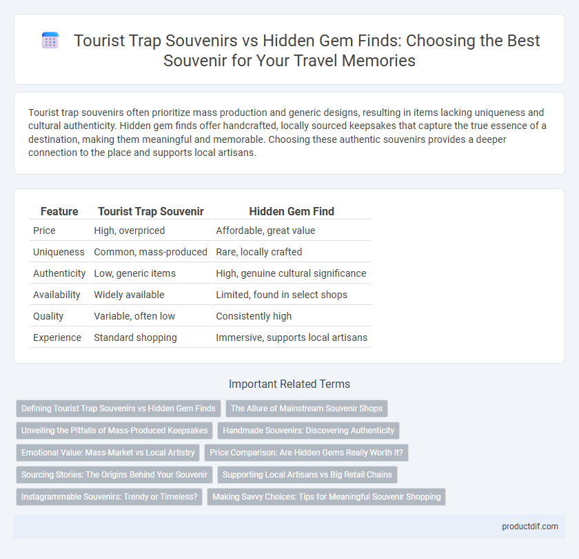 Tourist Trap Souvenirs vs Hidden Gem Finds: Choosing the Best Souvenir for Your Travel Memories