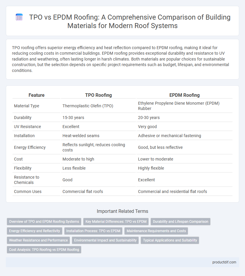 TPO vs EPDM Roofing: A Comprehensive Comparison of Building Materials for Modern Roof Systems