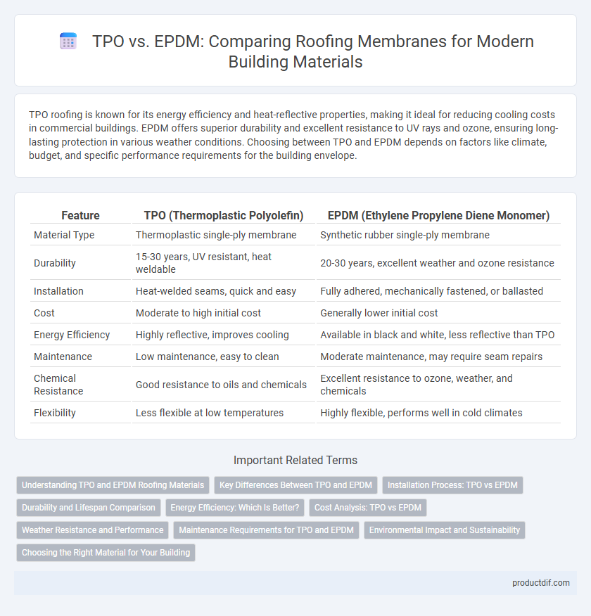 TPO vs. EPDM: Comparing Roofing Membranes for Modern Building Materials