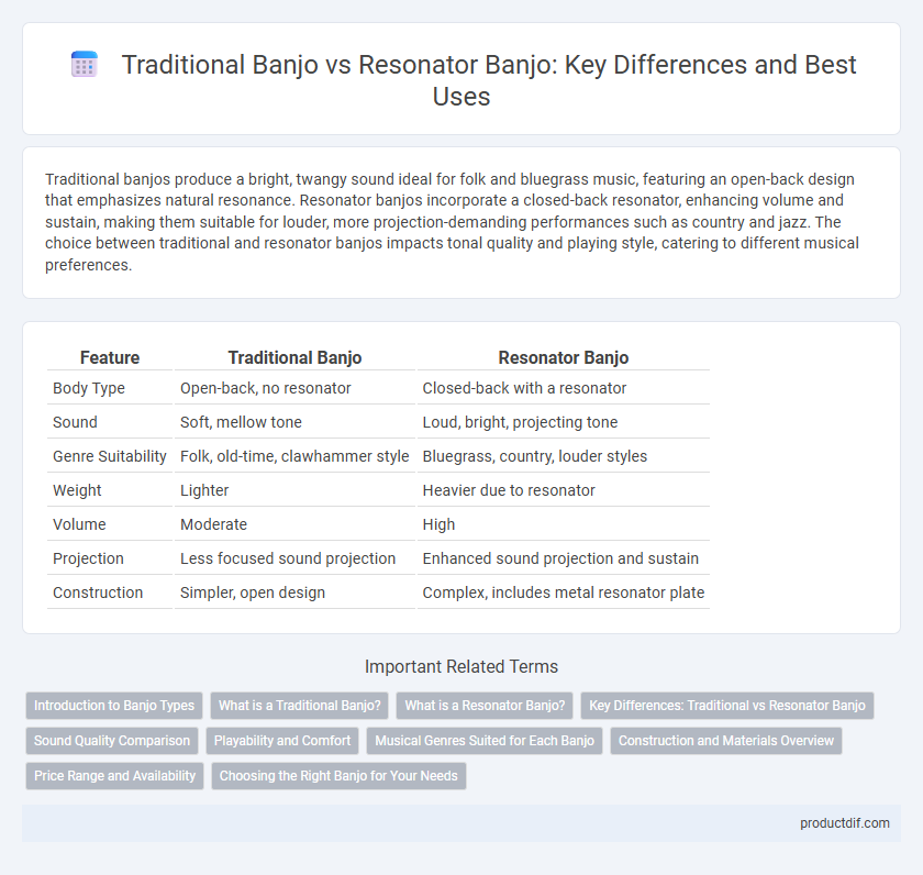Traditional Banjo vs Resonator Banjo: Key Differences and Best Uses