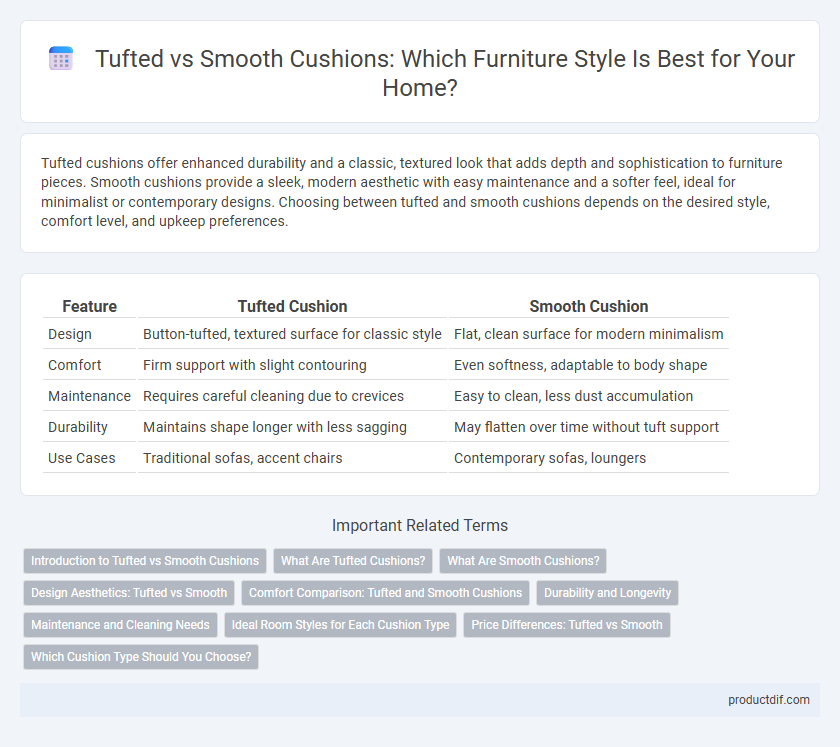 Tufted vs Smooth Cushions: Which Furniture Style Is Best for Your Home?