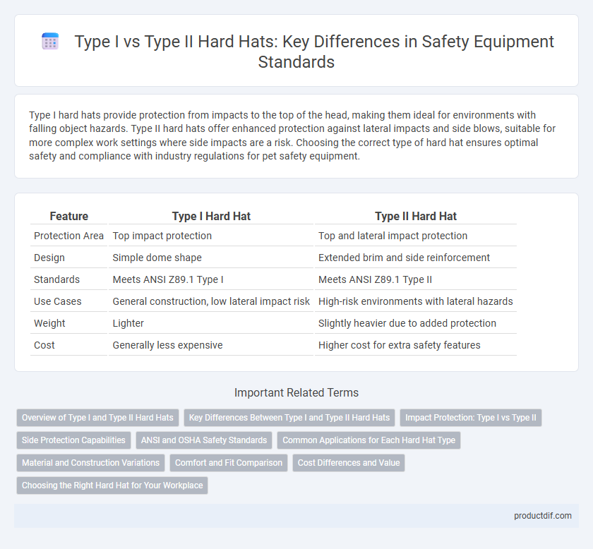 Type I vs Type II Hard Hats: Key Differences in Safety Equipment Standards