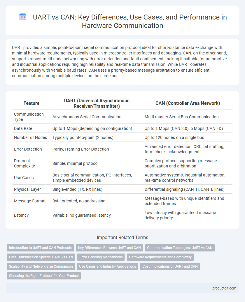 UART vs CAN: Key Differences, Use Cases, and Performance in Hardware Communication