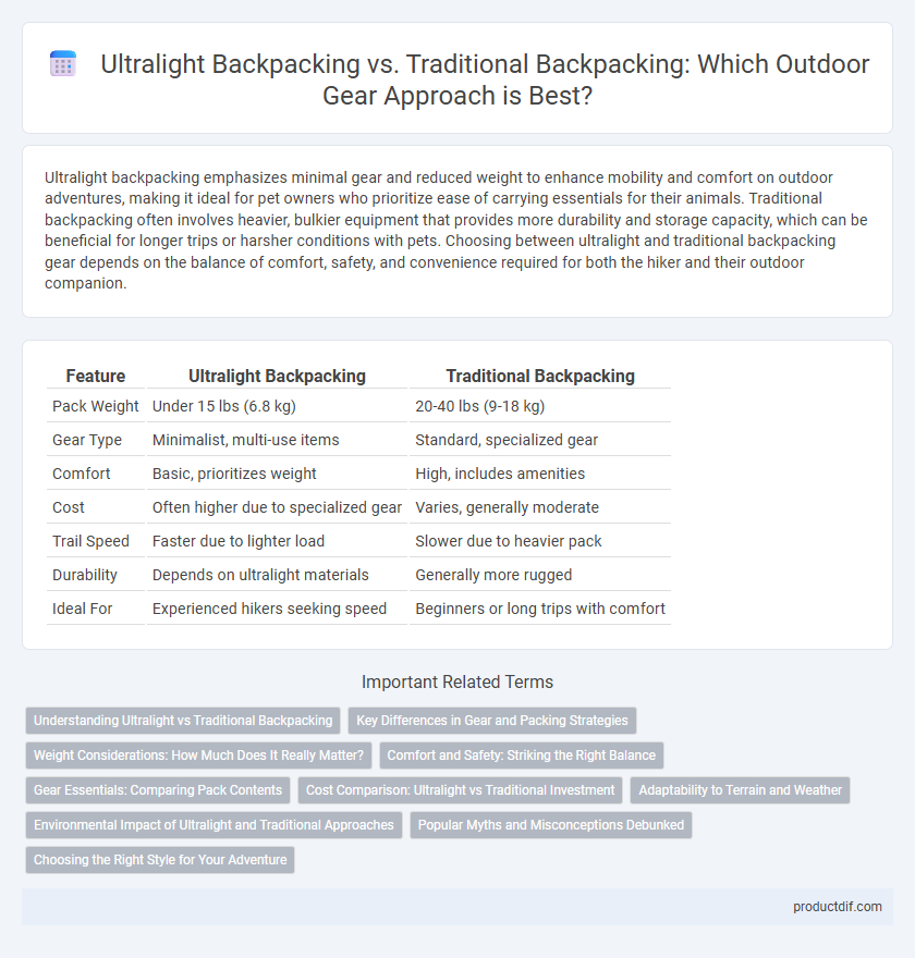 Ultralight Backpacking vs. Traditional Backpacking: Which Outdoor Gear Approach is Best?