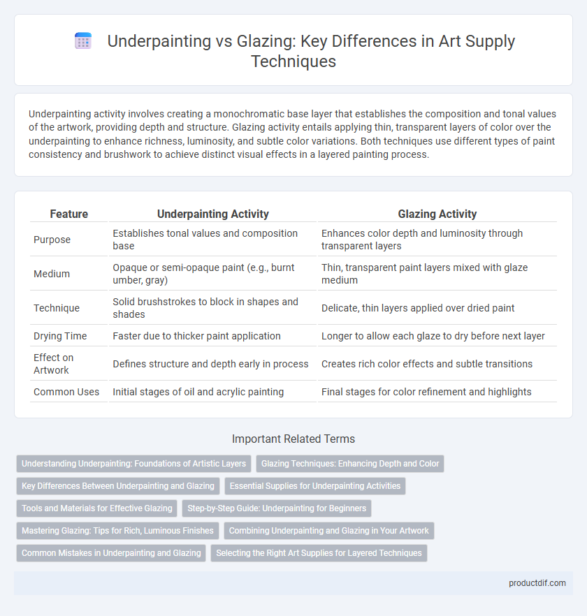 Underpainting vs Glazing: Key Differences in Art Supply Techniques