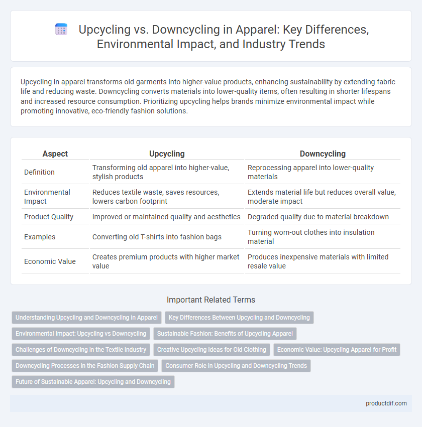 Upcycling vs. Downcycling in Apparel: Key Differences, Environmental Impact, and Industry Trends