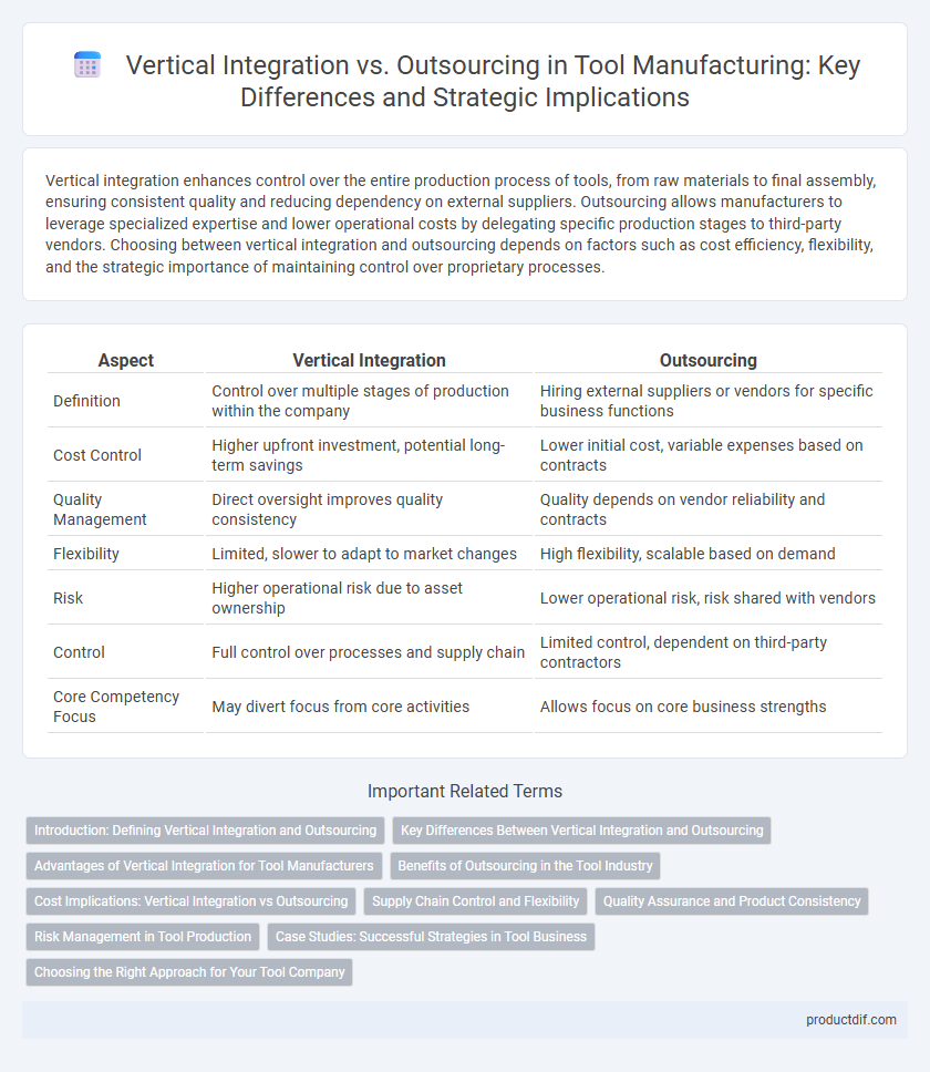Vertical Integration vs. Outsourcing in Tool Manufacturing: Key Differences and Strategic Implications