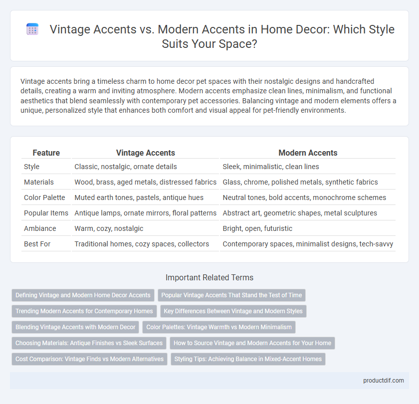 Vintage Accents vs. Modern Accents in Home Decor: Which Style Suits Your Space?