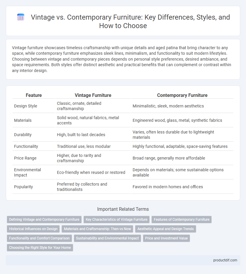 Vintage vs. Contemporary Furniture: Key Differences, Styles, and How to Choose