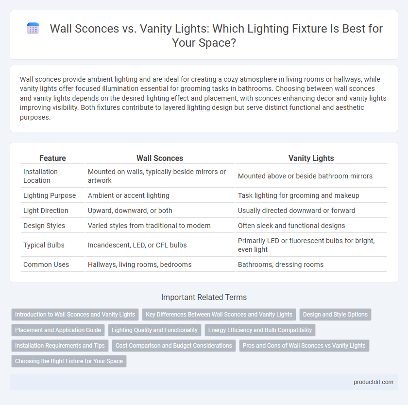 Wall Sconces vs. Vanity Lights: Which Lighting Fixture Is Best for Your Space?