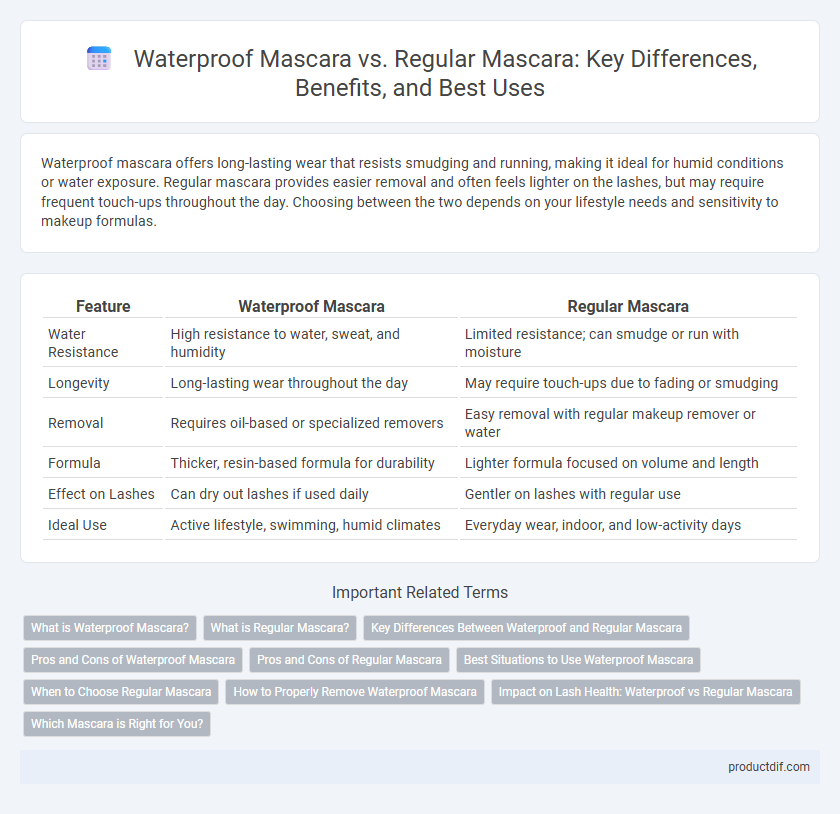 Waterproof Mascara vs. Regular Mascara: Key Differences, Benefits, and Best Uses