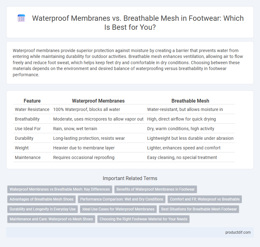 Waterproof Membranes vs. Breathable Mesh in Footwear: Which Is Best for You?