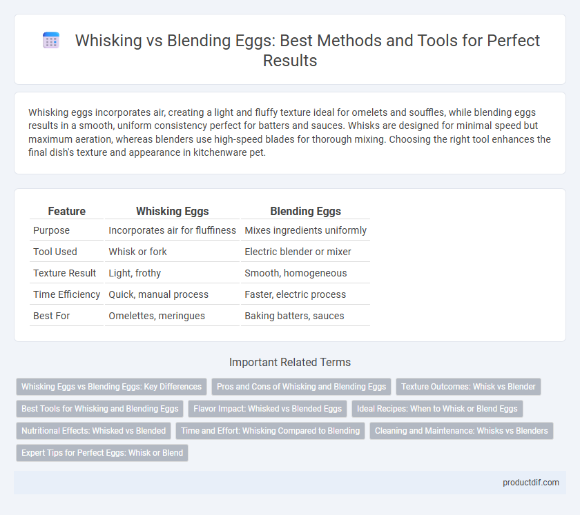 Whisking vs Blending Eggs: Best Methods and Tools for Perfect Results