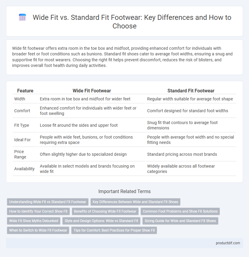 Wide Fit vs. Standard Fit Footwear: Key Differences and How to Choose