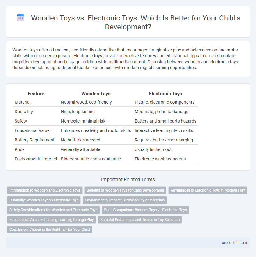 Wooden Toys vs. Electronic Toys: Which Is Better for Your Child's Development?