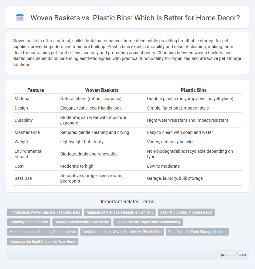 Woven Baskets vs. Plastic Bins: Which Is Better for Home Decor?