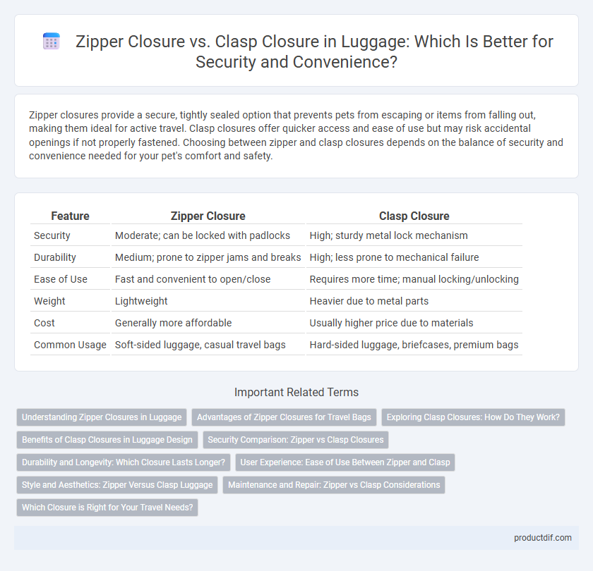 Zipper Closure vs. Clasp Closure in Luggage: Which Is Better for Security and Convenience?