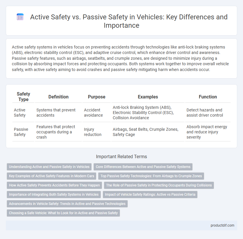 Active Safety vs. Passive Safety in Vehicles: Key Differences and Importance