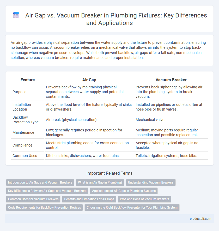 Air Gap vs. Vacuum Breaker in Plumbing Fixtures: Key Differences and Applications