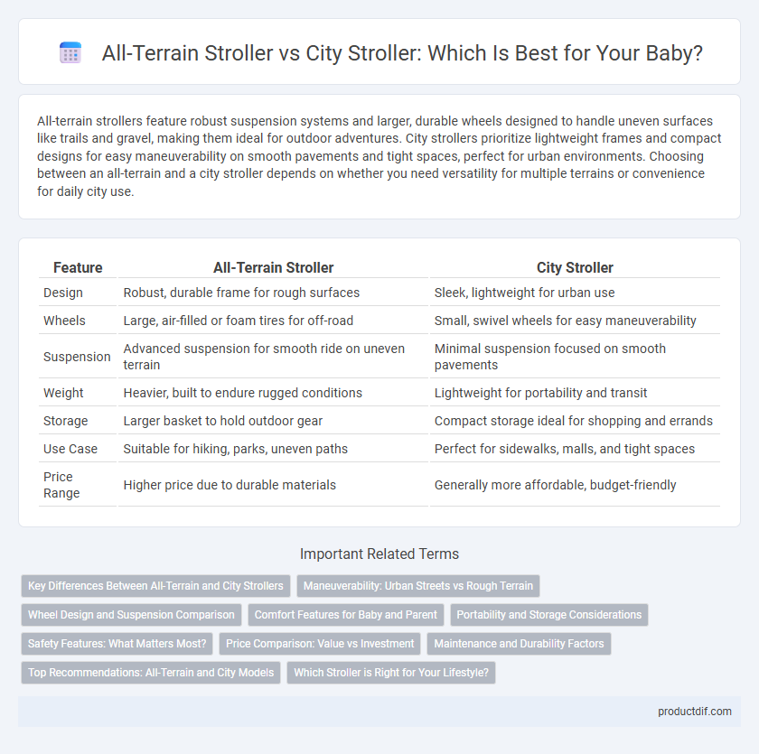 All-Terrain Stroller vs City Stroller: Which Is Best for Your Baby?