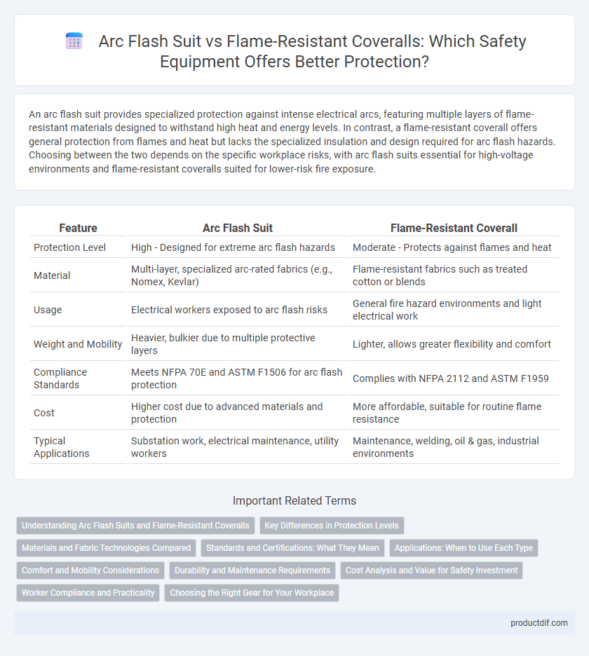 Arc Flash Suit vs Flame-Resistant Coveralls: Which Safety Equipment Offers Better Protection?