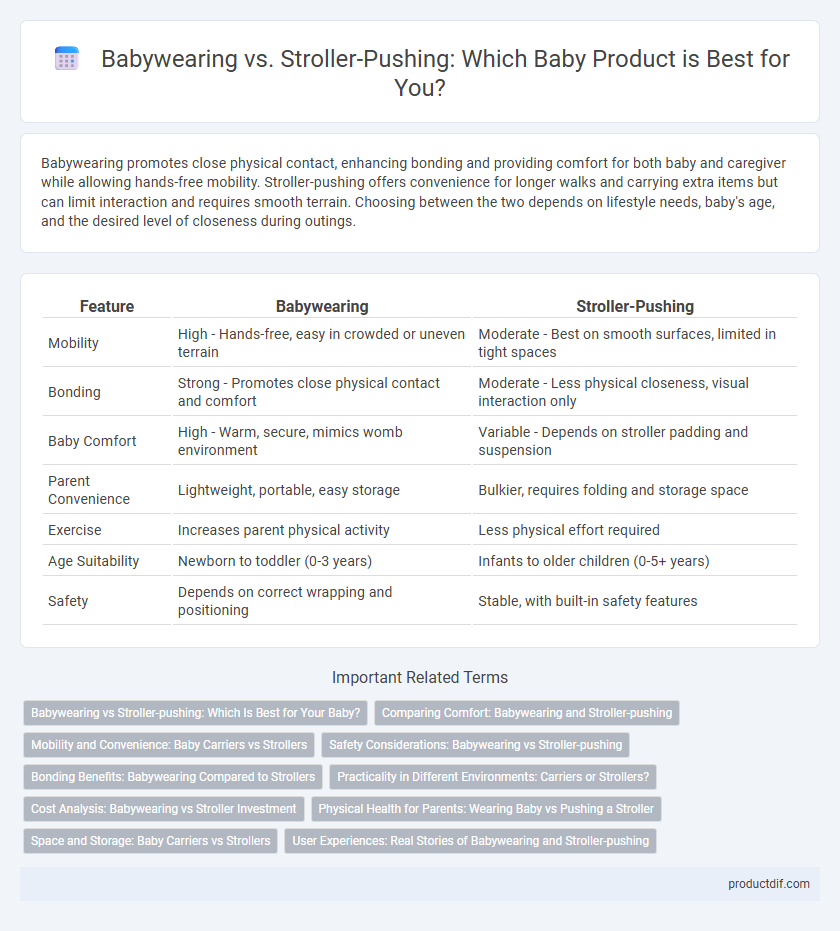 Babywearing vs. Stroller-Pushing: Which Baby Product is Best for You?
