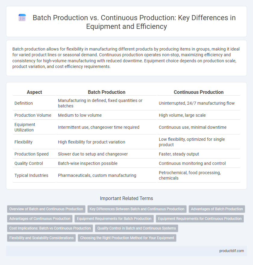 Batch Production vs. Continuous Production: Key Differences in Equipment and Efficiency