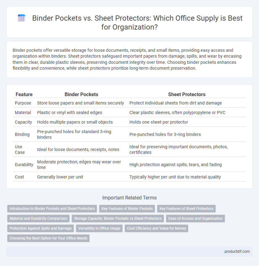 Binder Pockets vs. Sheet Protectors: Which Office Supply is Best for Organization?