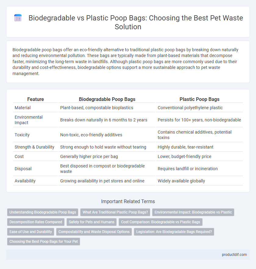 Biodegradable vs Plastic Poop Bags: Choosing the Best Pet Waste Solution
