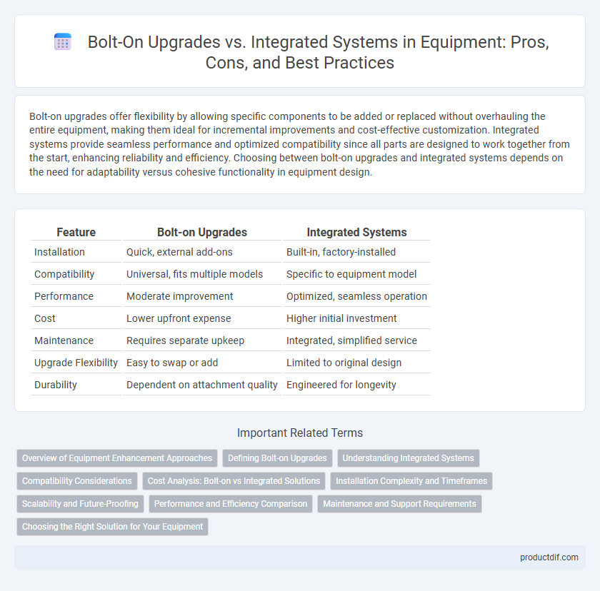 Bolt-On Upgrades vs. Integrated Systems in Equipment: Pros, Cons, and Best Practices
