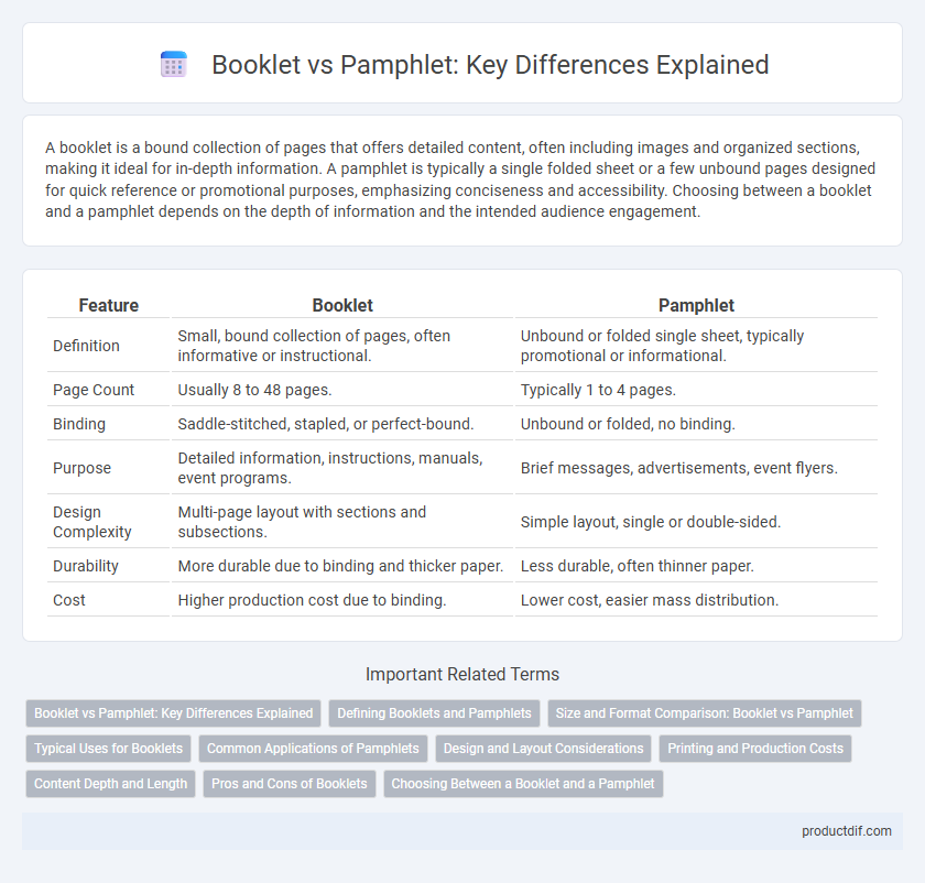Booklet vs Pamphlet: Key Differences Explained