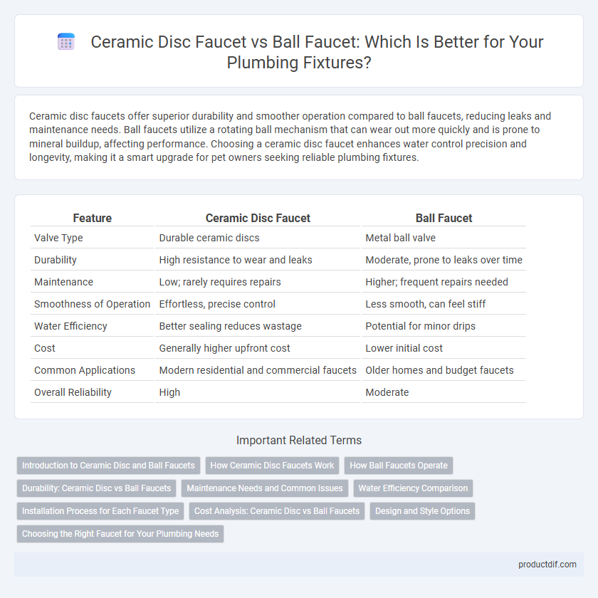 Ceramic Disc Faucet vs Ball Faucet: Which Is Better for Your Plumbing Fixtures?