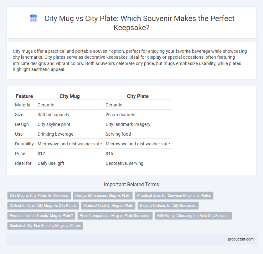 City Mug vs City Plate: Which Souvenir Makes the Perfect Keepsake?
