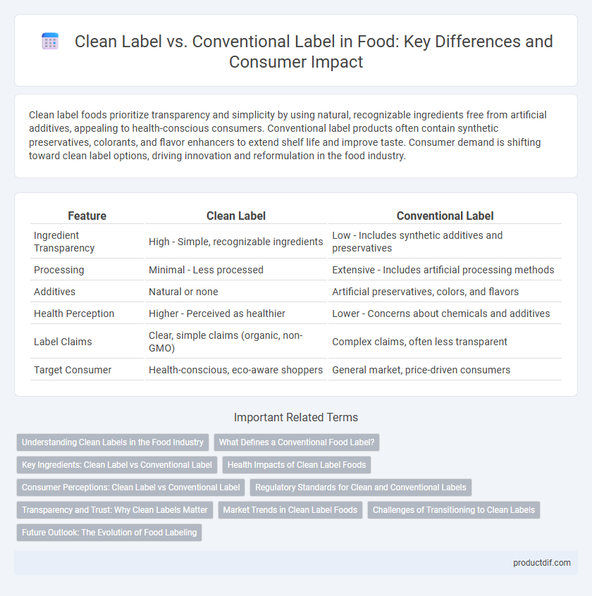 Clean Label vs. Conventional Label in Food: Key Differences and Consumer Impact