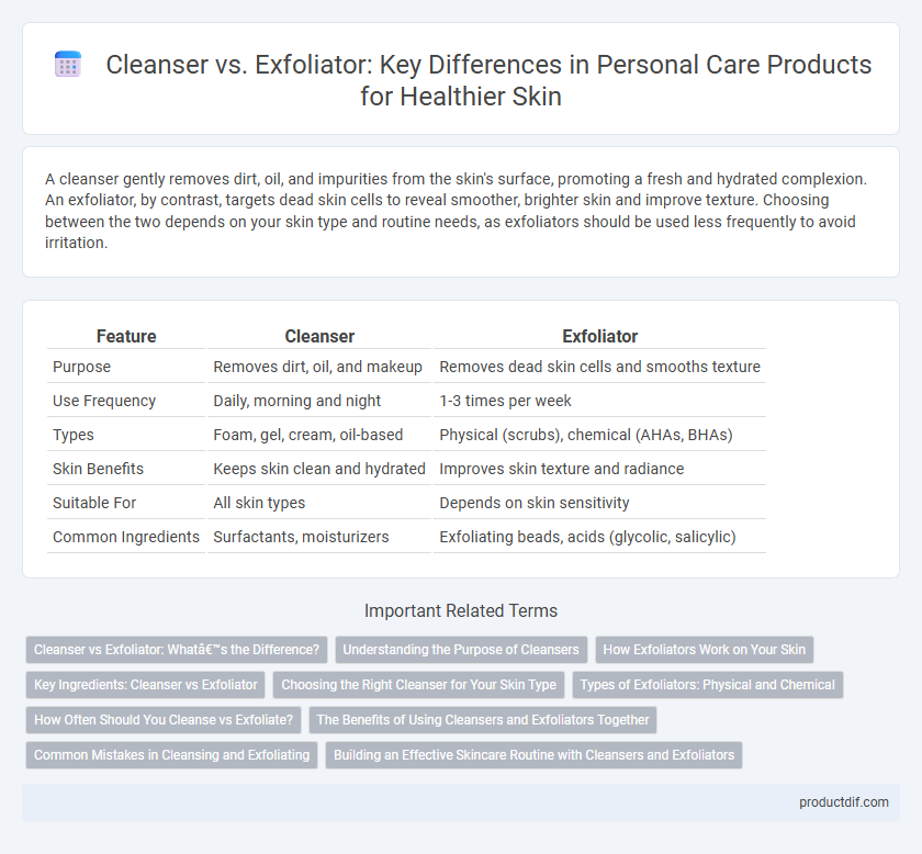 Cleanser vs. Exfoliator: Key Differences in Personal Care Products for Healthier Skin
