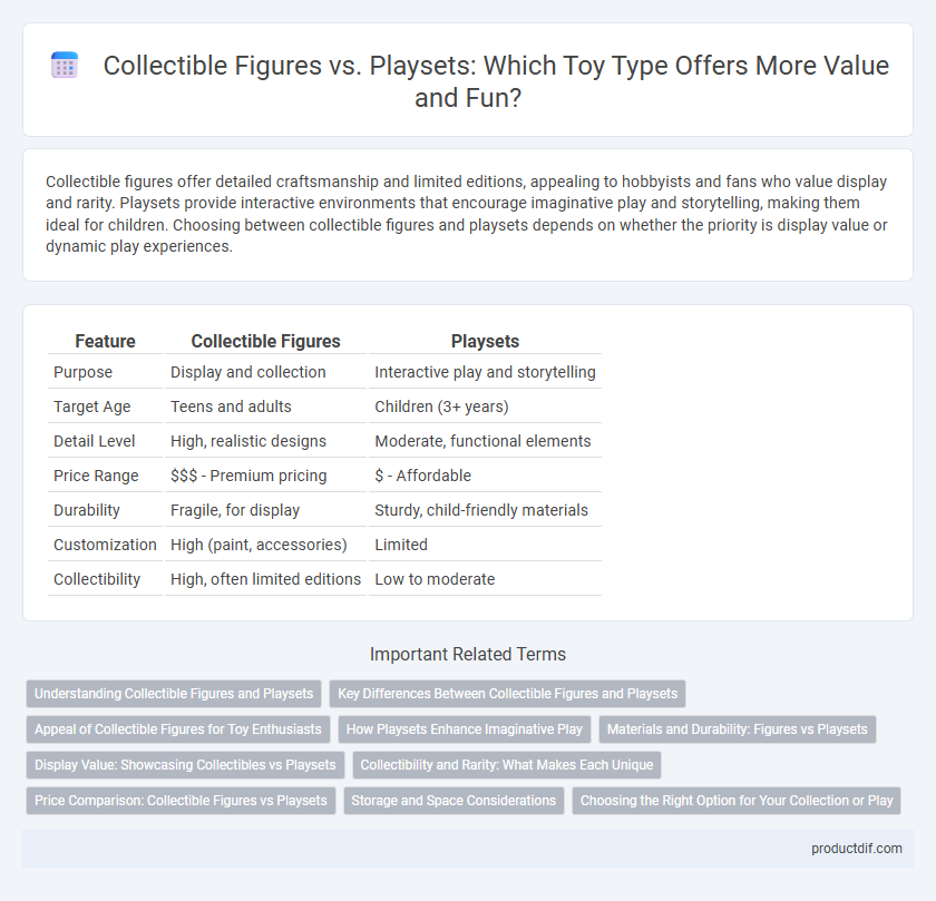Collectible Figures vs. Playsets: Which Toy Type Offers More Value and Fun?