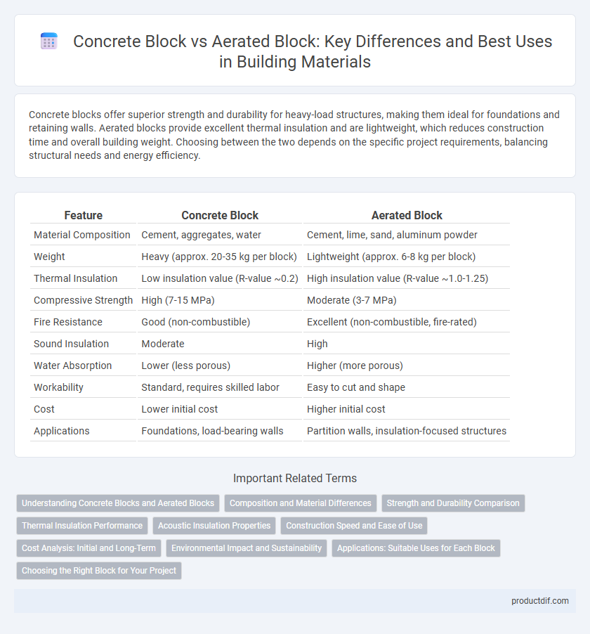 Concrete Block vs Aerated Block: Key Differences and Best Uses in Building Materials